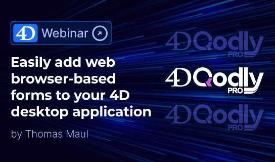 4D Webinar i juli: 4D Qodly Pro