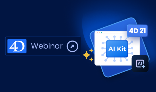 Registrera dig till webbinariet: 4D AI in 4D 21 Registrera dig till webbinariet: 4D AI in 4D 21